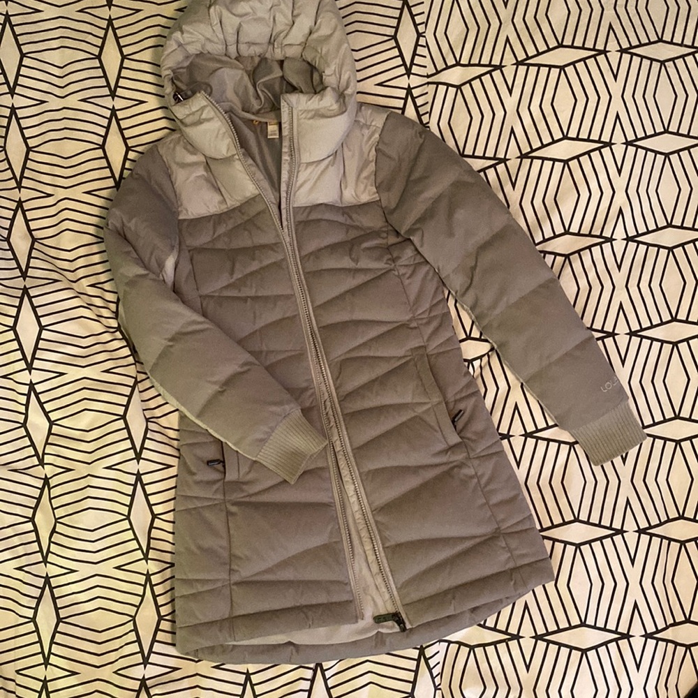 🤍Lole warm Winter Coat, XS gray 60% duck down
